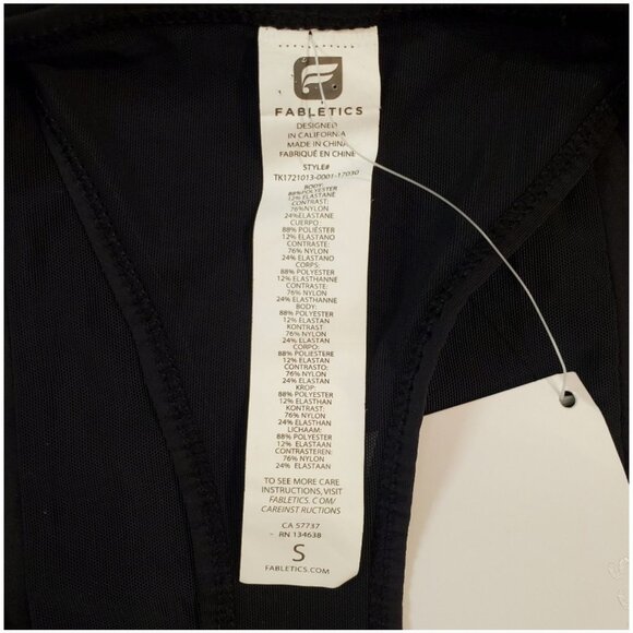 Fabletics Hayden Tank Top Womens Small Scoop Neck Low Armholes Racerback Top - Picture 10 of 10